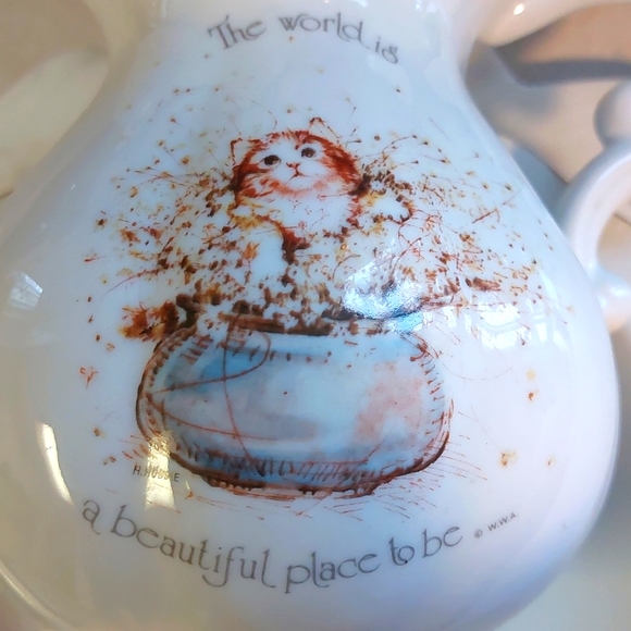 SALE! HOLLY HOBBIE vintage genuine porcelain jug & bowl set. - Picture 2 of 8